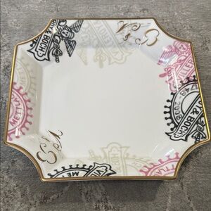 Villeroy & Boch White and Pink 260 Anniversary Porcelain Plate